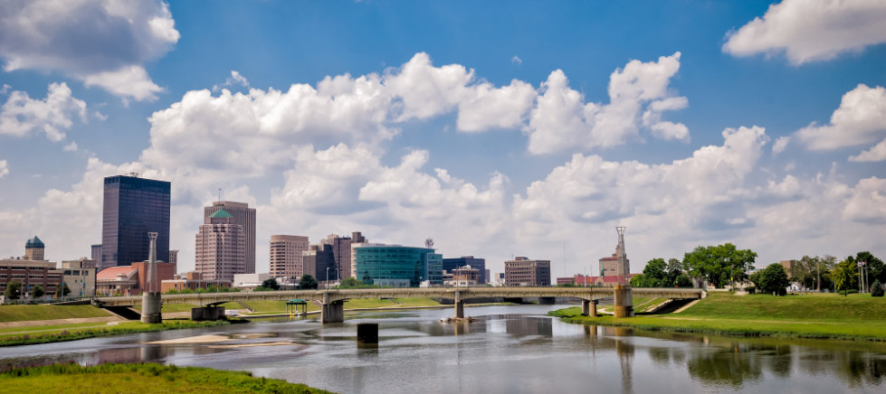 A view downtown Dayton, Ohio