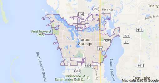 Tarpon Springs map